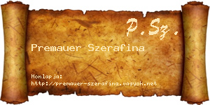 Premauer Szerafina névjegykártya